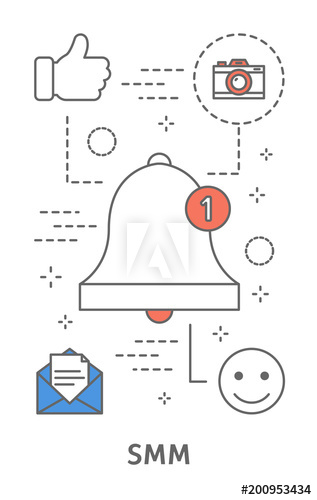 Digital marketing illustration