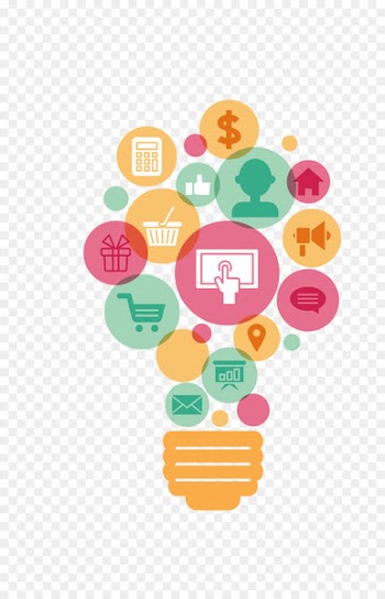 Digital marketing Marketing strategy Business Advertising - Vector color creative computer thing 