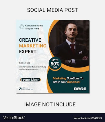 digital marketing social media and instagram post