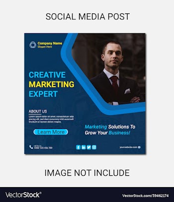 digital marketing social media and instagram post