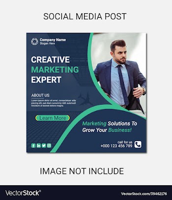 digital marketing social media and instagram post