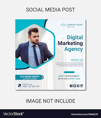 digital marketing social media and instagram post
