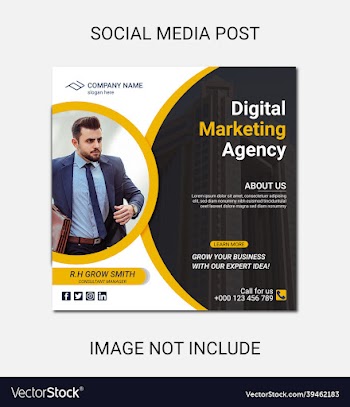 digital marketing social media and instagram post