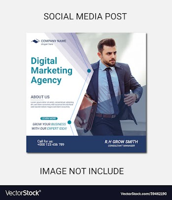 digital marketing social media and instagram post
