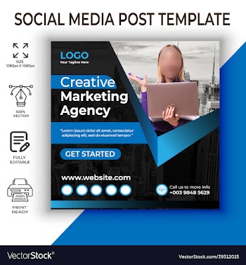 digital marketing social media banner template