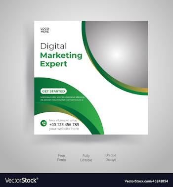 digital marketing social media post template