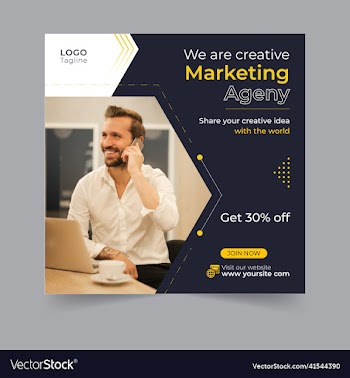digital marketing social media post webinar design