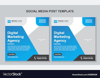 digital marketing social media template