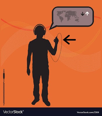 Digital music vector image