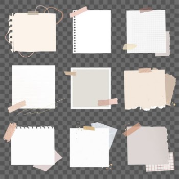 Digital note png element set, feminine… | Free stock illustration | High Resolution graphic