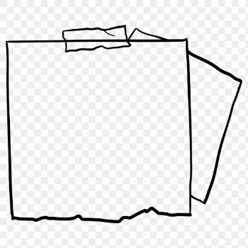 Digital note png paper element in hand drawn… | Free stock illustration | High Resolution graphic