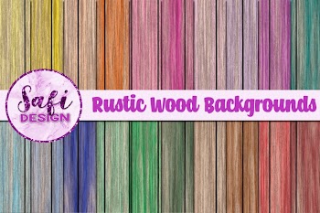 Digital Paper - Rustic Wood Backgrounds