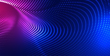 Digital particle mesh technology background Free Vector