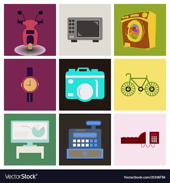 Digital photography sign symbols digital vector image