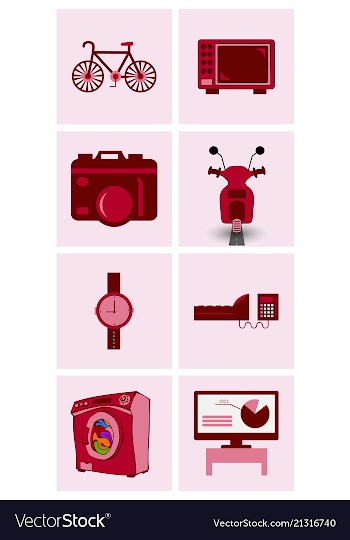Digital photography sign symbols digital vector image