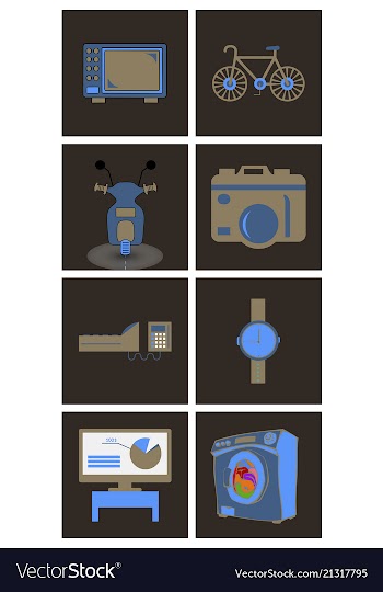 Digital photography sign symbols digital vector image