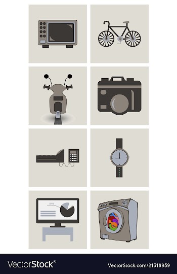 Digital photography sign symbols digital vector image