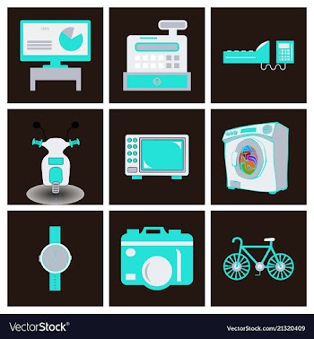 Digital photography sign symbols digital vector image