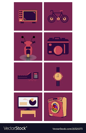 Digital photography sign symbols digital vector image