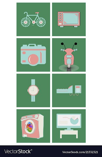 Digital photography sign symbols digital vector image
