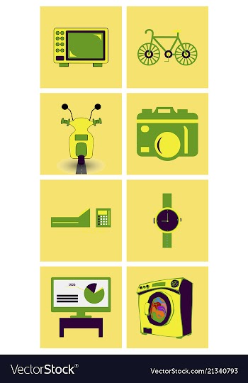 Digital photography sign symbols digital vector image