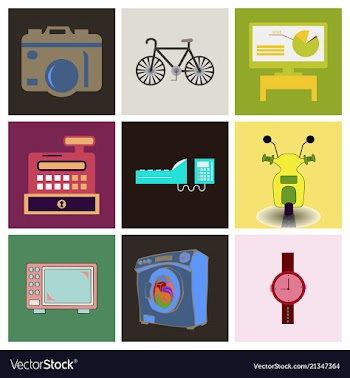 Digital photography sign symbols digital vector image