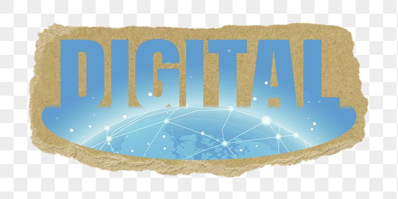 Digital png word sticker, ripped | Free PNG - rawpixel