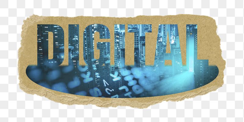 Digital png word sticker, ripped | Free PNG - rawpixel
