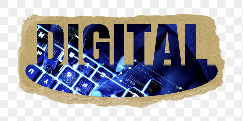 Digital png word sticker, ripped | Free PNG - rawpixel