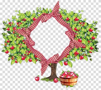 Digital scrapbooking , Apple cartoon cask lattice frame transparent background PNG clipart