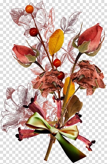 Digital scrapbooking Autumn Floral design, sun shine transparent background PNG clipart
