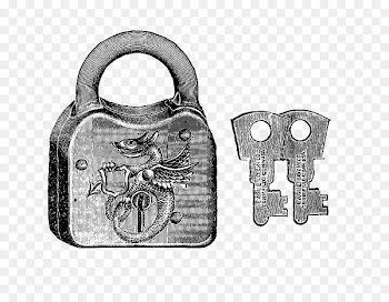 Digital stamp Postage Stamps Postage stamp design Padlock Label - lock and key 