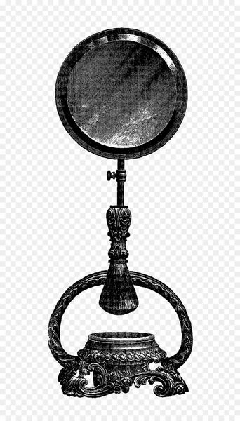 Digital stamp Shaving Mirror - shaving brush 