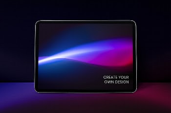 Digital tablet psd mockup with retro | Free PSD Mockup - rawpixel