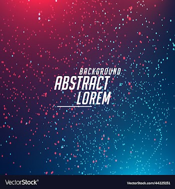digital technology blue red particle background