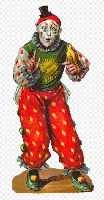 Digital Vintage Circus Clown Download - Vintage Circus Clip Art