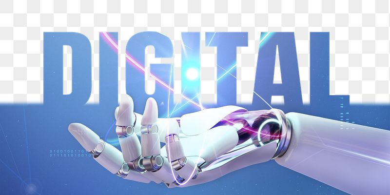 Digital word png border sticker, | Free PNG - rawpixel
