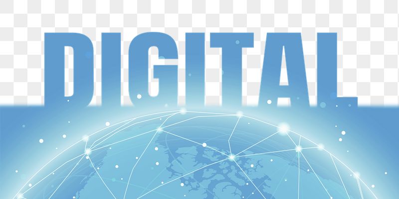 Digital word png border sticker, | Free PNG - rawpixel