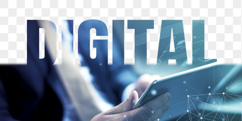 Digital word png border sticker, | Free PNG - rawpixel