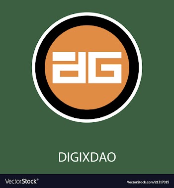 Digixdao dgd digital cryptocurrency logo digixdao vector image