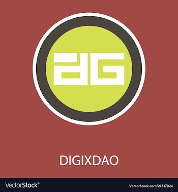 Digixdao dgd digital cryptocurrency logo digixdao vector image