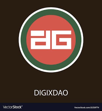 Digixdao dgd digital cryptocurrency logo digixdao vector image