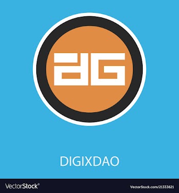 Digixdao dgd digital cryptocurrency logo digixdao vector image