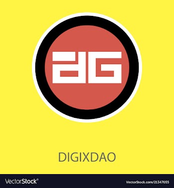Digixdao dgd digital cryptocurrency logo digixdao vector image