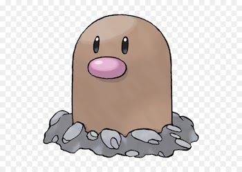 Diglett, Dugtrio, Kanto, Cartoon, Pink PNG
