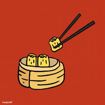 Dim sum, Chinese cuisine menu illustration | Free stock vector - 439698