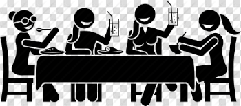 Dining, eating, female, friends, girl, restaurant, together icon