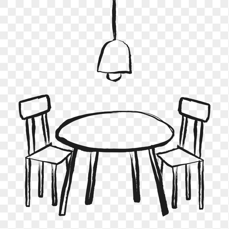 Dining table png sticker, home | Free PNG Illustration - rawpixel