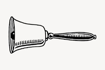 Dinner bell clipart, object illustration. | Free Photo - rawpixel