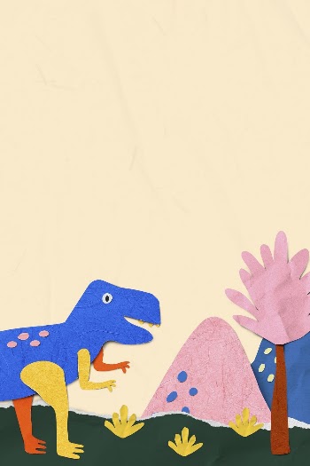 Dinosaur background, paper craft tyrannosaurus | Free Photo - rawpixel